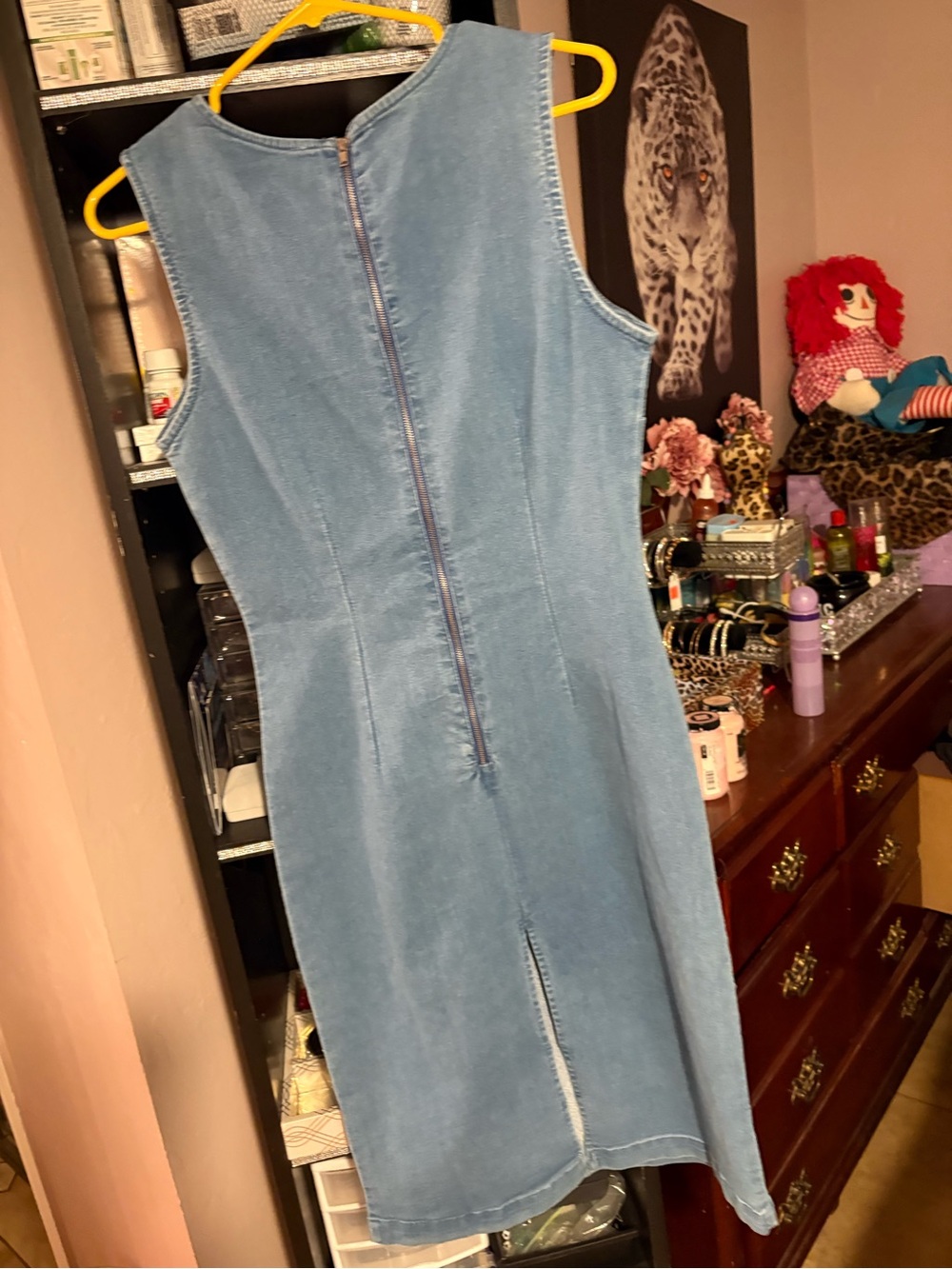Live 4 Truth Denim Tank Dress with Stud Accents